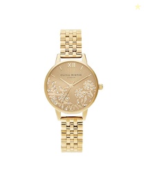 Olivia Burton Analog Gold Dial Women's Watch-OB16MV105