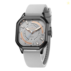 Daniel Hechter Paris Rivoli Collection Modern Analog Watch for Men with Octagon Dial and Silicon Band-DHM1003