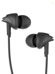 boAt BassHeads 100 M Black Wired Earphones with Enhanced Bass Hawk-Inspired Design & Mic