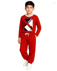 Kuchipoo Boys Regular Fit Cotton T-Shirt and Trackpant Set (KUC-TSUT-120, 11-12 Years, Multi-Colored)