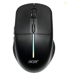 Acer Prism Wireless Mouse | Dual Mode 2.4GHz & BT 5.1 | 6 Buttons with Scroll Wheel | 800/1200/1600 DPI | Rechargeable 500mAh Battery | Running RGB | Lightweight 73g I Windows & Mac Compatible  Black