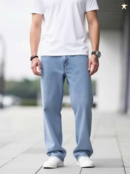 DENIM FIT Regular Men Light Blue Jeans