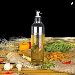 The Earth Store 1000 ML Plastic Oil Dispenser Transparent Cooking Oil Pourer for Kitchen Leakproof Sauce Vinegar Liquid Dispenser