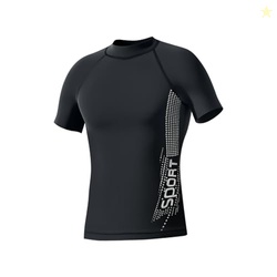 Cockatoo AM666-Round Neck Active Wear Men T-Shirt, Regular Fit Quick-Dry Sports T-Shirt, Black, Size M & L