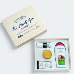All About You by RKWI- Complete Self Care Gift Box with Thrive Co. Underarm Roll On, Streax Hair Mask, Mamaearth Onion Shampoo & Neutrogena Face Wash