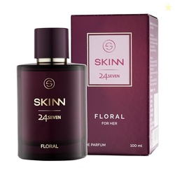 Skinn By Titan | 24Seven Floral Perfume - 100 Ml | Perfume For Woman | Gift for Women | Premium Fragrance | Grooming Essentials | Long Lasting Smell for Women | Eau De Parfum