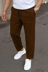 Paralians Solid Men Brown Track Pants