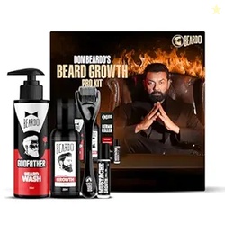 BEARDO Dons Beard Growth Pro Kit | Complete Beard Growth & Grooming Kit for Men | Ideal Gift for Men | Beard Care Starter Kit | Gift for Husband