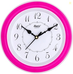 Matiz Analog 30 cm X 30 cm Wall Clock | Brown | with Glass | Standard| 107 Green