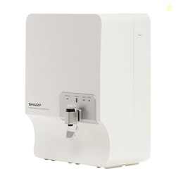 SHARP RO + UV Water Purifier I 7-Stage Purification I CeroSilver Technology I In-Tank UV LED I Suitable for all water sources I WJ-RR065V-WS, White Silver