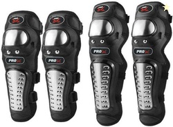 ACCESSOREEZ Knee Guard, Elbow Guard Free Black, Silver (Pack of 4...more
