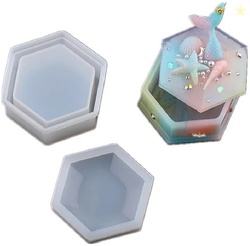 R H lifestyle Hexagonal Shape Silicone Mould With Cap Silicone Fo...more