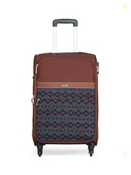 ZOUK Avasa Periyar Waves Polyester Soft 4 Spinner Wheel 360 Rotating Cabin 50 cm Multicolor Trolley, Luggage, Suitcase Bags for Travel for Men and Women
