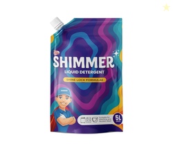 Shimmer Liquid Detergent - 5L Pack | Non Toxic & Eco Friendly | Top Load & Front Load Expert | Removes Tough Stains | French Lavender Fragrance | Upgrade from Detergent Powder, No Residue on Clothes
