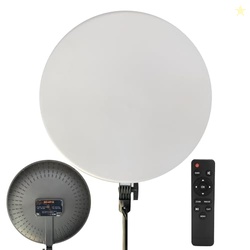 Eloies BD-HP19 Flat Round Panel Light for Photography and Videography (19 Inch Big Size, 80 Watt) | Continuous Lighting with 3200K - 6500K | Brightness Adjustable with Remote Control