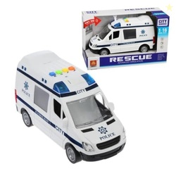 Kids Mandi Friction Powered Police Car Toy | Simulation Patrol Vehicle | Push & Go Action Toy for Kids