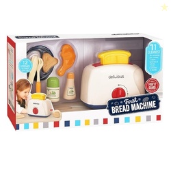Kids Mandi Pop Up Toaster Toy Set with Kitchen Accessories | Pretend Play Breakfast Toy for Kids
