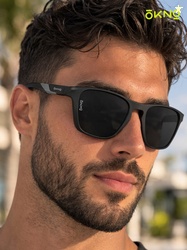 OKNO Unisex Square Sunglasses with Polarised and UV Protected Lens