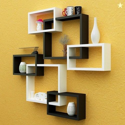Domestic Point Intersecting Wooden Wall Shelves/Sqaure Rack/Hangi...more