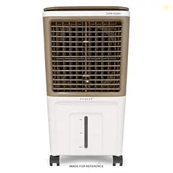 Cadlec AeroFlow 40L Personal Air Cooler For Home, High Speed Fan with Powerful Air Throw, Inverter Compatible, Anti-Bacteria Honeycomb Pad, 3 Year Warranty | White