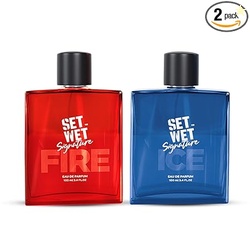 Set Wet Perfume for Men ICE & FIRE 100ml X 2 Packs | Long Lasting Perfume for Men|Gift for Men