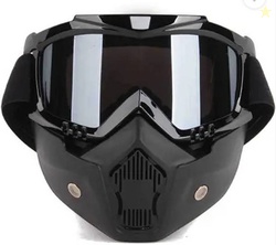 Steelbird Air 100% Goggle Face Mask Anti Scratch UV Pro...