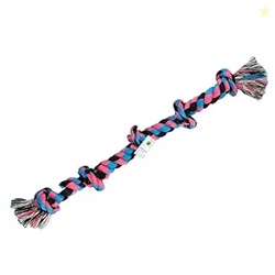 Foodie Puppies Durable Cotton Rope Dog Toy for Aggressive chewers, Strong Knotted Design for tug-of-war, Supports Dental Health, Washable, Ideal for Medium and Large Dogs (5 Knots Rope)