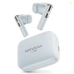 Boat Nirvana Ivy, 50dB Hybrid ANC, 360 Spatial Audio, Dynamic Head Tracking,Fast Charge,App Support, 50HRS Battery, v5.3 Bluetooth Earbuds, TWS Ear Buds Wireless Earphones with mic (Quartz Cyan)