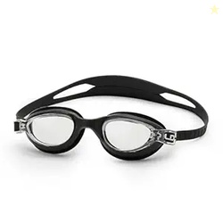 Boldfit Swimming Goggles for Men & Women with Adjustable Strap, Air Tight, for Adults - Classic Black