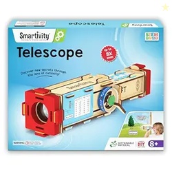 Smartivity Telescope Toy for Kids Age 8, 9, 10, 11, 12, 13, 14 Years Old | Measure Height & Distance | Birthday Gift for Boys & Girls | DIY Science Toys for Kids 8-14 Years