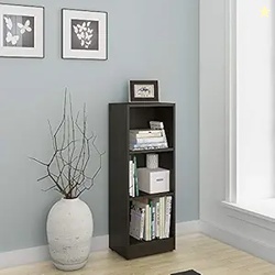 Spacewood William Book Shelf for Home | 3 Year Warranty | Home Library, for Wall, Book Stand, Case 1060 X 400 Engineered Wood, 3 Shelves - Fumed Oak