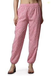 POPWINGS Casual Printed Joggers for Summer || Latest Stylish Women Joggers for Summer || Loose-Fit Pull On Joggers for Women || Women Joggers Pants for Summer