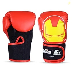 Starter Iron Man Focus Pad with Boxing Gloves by Starter-Perfect for Trainning,Foam Padding,Moulded Foam,Multi-Colour