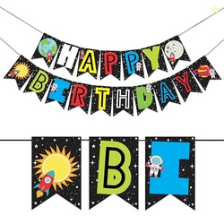 Wobbox Birthday Bunting Banner Multicolor Happy Birthday Star and Moon