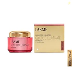Lakme Glycolic Illuminate Night Cream 50 g| Skin Cell Regeneration Cre