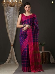 Anouk Checked Taant Saree