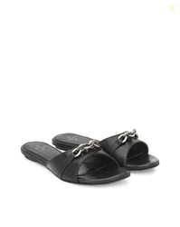 EL PASO Women Open-Toe Flat Sandals with Metal Accent