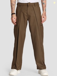 Bene Kleed Men Mid-Rise relaxed fit korean style pleated casual Trouse