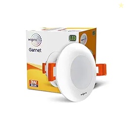 Wipro Garnet 3W Led Mini Downlight for Home & Cabinet| Blue|Compact De