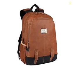 Gear Classic 20L Small Faux Leather Water Resistant Anti Theft 3 Compa