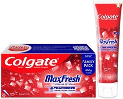 Colgate MaxFresh Toothpaste, Red Gel Paste with Menthol...