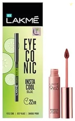 LAKM 9 To 5 Weightless Mousse Lip & Cheek Color, Coca Soft, 9 G & Eyec