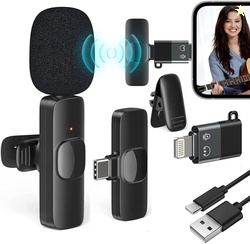Careflection K8 Wireless Collar Mic for Type-C Android Cell Phone,Tabl