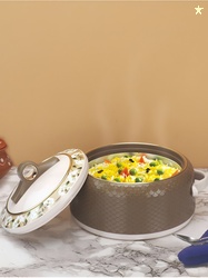 Nayasa Brown Coral Inner Stainless Steel Insulated Casserole 1 L