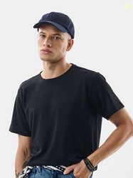 Snitch Men Slim Fit Textured T-shirt