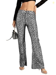 Black Sequine Bell Bottom Pants