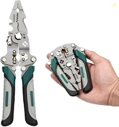 MXSOLD 9 in 1 Multifunction Plier Stainless Steel Wire Stripper N...mo
