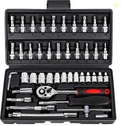 enrics 46 In 1 Pcs Tool Kit & and Socket Power & Hand Tool Kit (4...mo