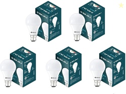 BAJAJ 9 W Basic Standard B22 LED Bulb (White, Pack of 5)