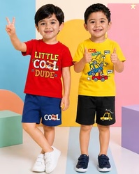 TRAMPOLINE Boys Graphic Shorts and T-Shirt Set